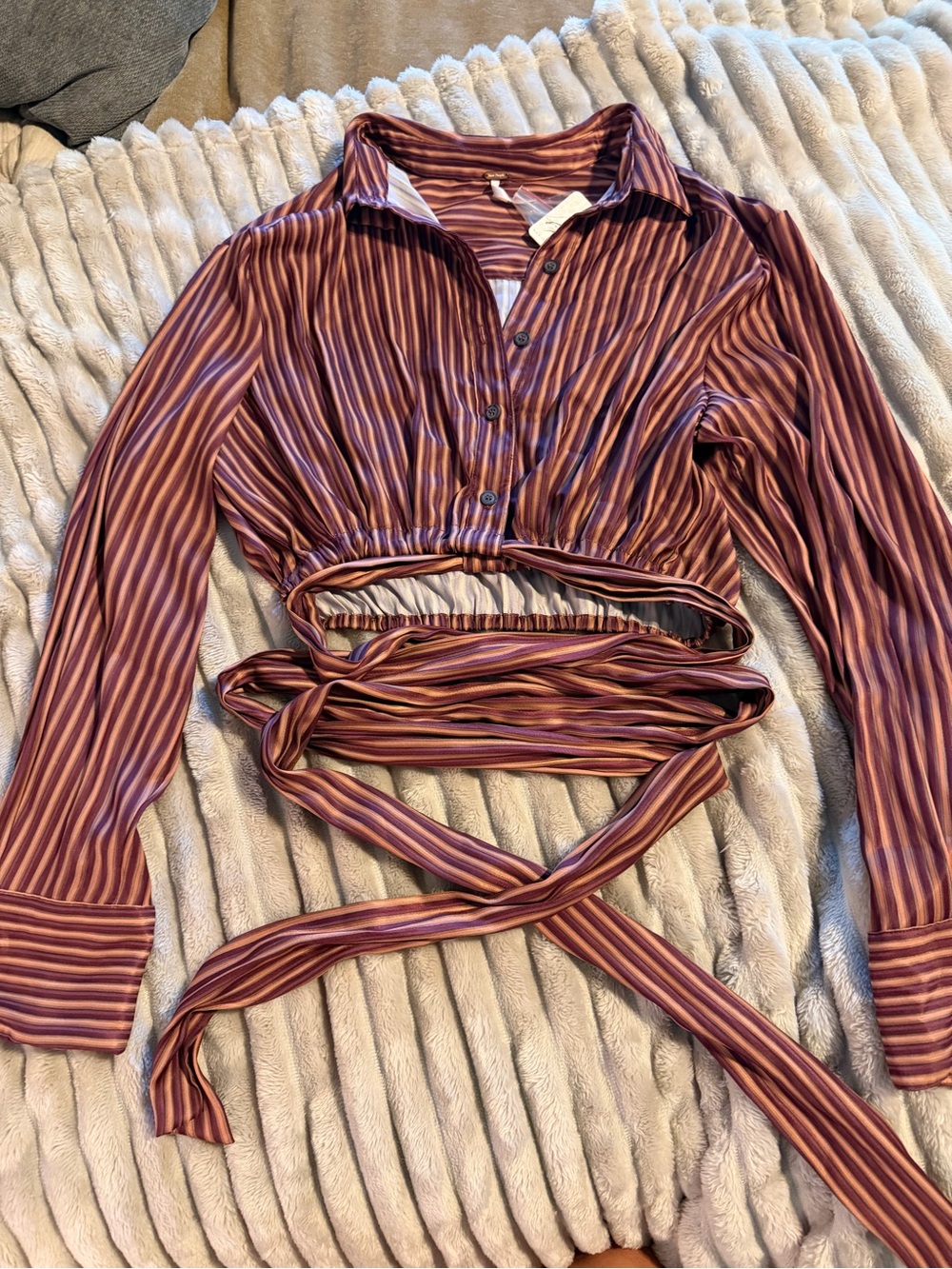 NWT Free People My Everything Wrap Top - Picture 2 of 4